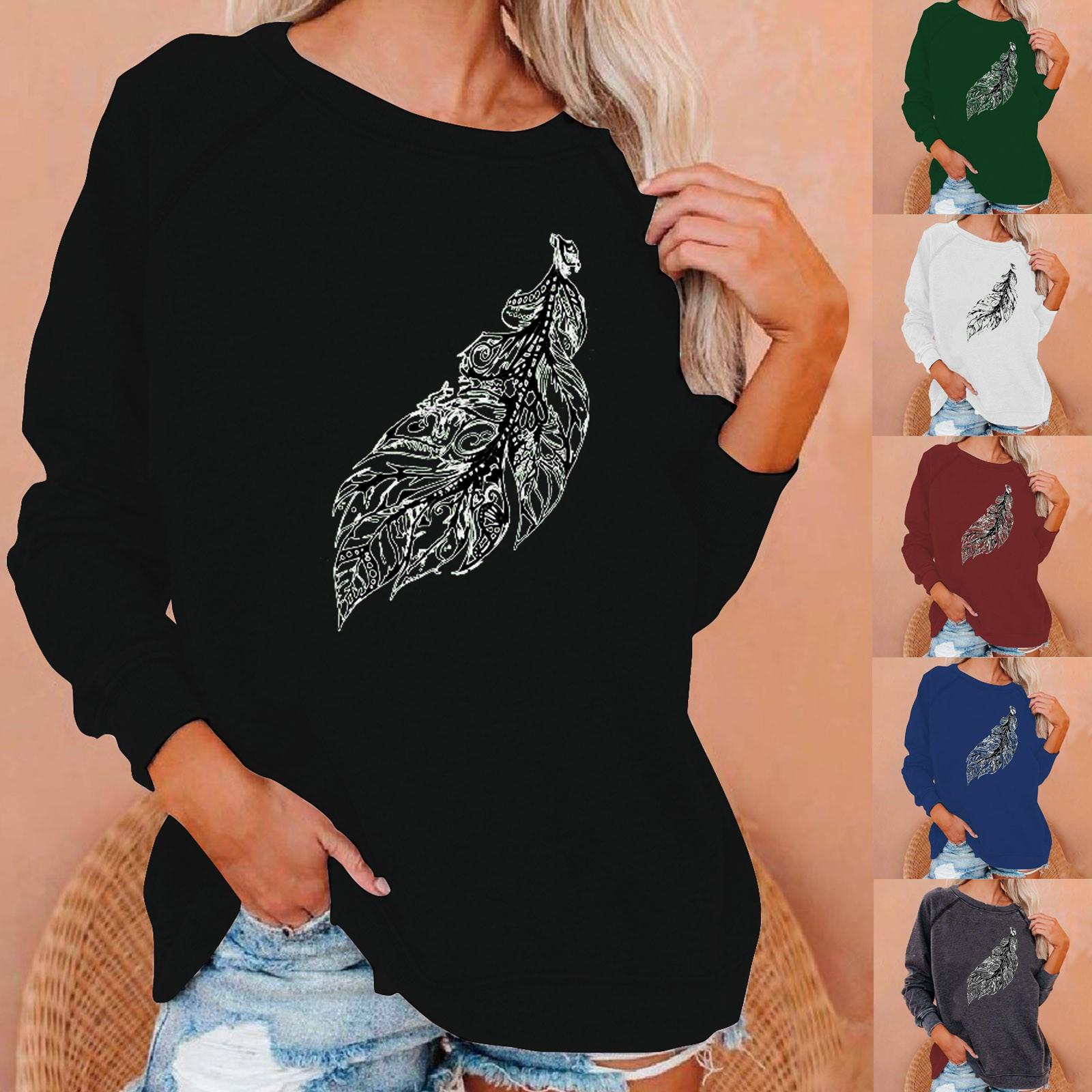 Женские модные повседневные свободные и удобные свитера с длинным рукавом с принтом и круглым вырезом
Женские модные повседневные свободные и удобные свитера с длинным рукавом с принтом и круглым вырезом