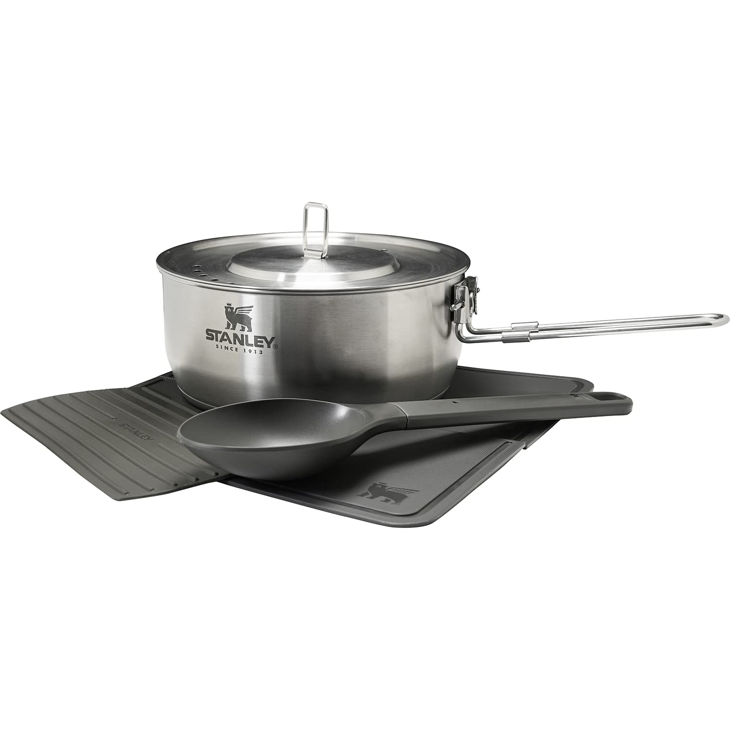 STANLEY Essential Cookset, Silver, Outdoor Camping Cooking Set, 2-Person, Dishwasher Safe, Warranty Included, 10650-012 (Genuine Japanese Product)
STANLEY Essential Cookset, Silver, Outdoor Camping Cooking Set, 2-Person, Dishwasher Safe, Warranty Included, 10650-012 (Genuine Japanese Product)