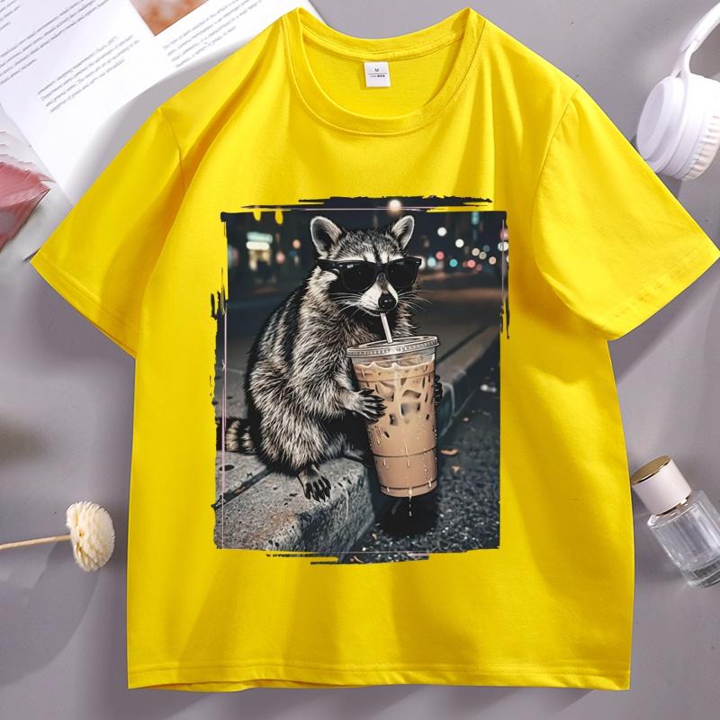 Funny Raccoon Drinking Iced Coffee T Shirt Animal Meme Graphic Tee Cotton Short Sleeve Round Neck Tshirt Unisex Comfortable Tops 4XL
Funny Raccoon Drinking Iced Coffee T Shirt Animal Meme Graphic Tee Cotton Short Sleeve Round Neck Tshirt Unisex Comfortable Tops 4XL
