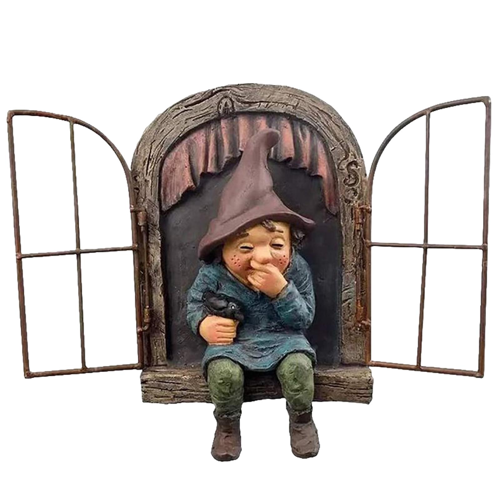 Elf Courtyard Door Sculpture Resin Miniature Garden Window Door Figurines Ornaments Holiday Gifts Home Decor for Yard Lawn
Elf Courtyard Door Sculpture Resin Miniature Garden Window Door Figurines Ornaments Holiday Gifts Home Decor for Yard Lawn