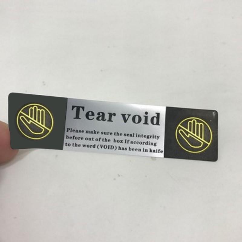 Tear-off Non-refundable Anti-Tamper Void Label Sticker - Self-adhesive, Disposable Seal
Tear-off Non-refundable Anti-Tamper Void Label Sticker - Self-adhesive, Disposable Seal