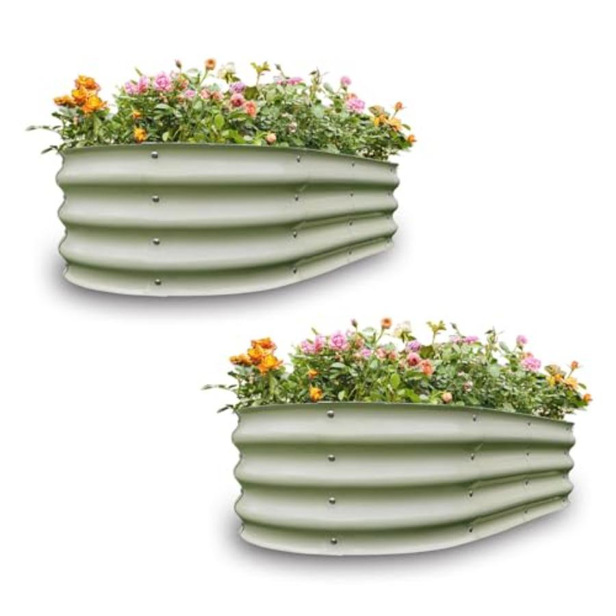 Gardmax 2 Pack Galvanized Raised Garden Bed Lightweight Planter Boxes Outdoor with Easy Assembly Large Garden Bed for Vegetable United States
Gardmax 2 Pack Galvanized Raised Garden Bed Lightweight Planter Boxes Outdoor with Easy Assembly Large Garden Bed for Vegetable United States