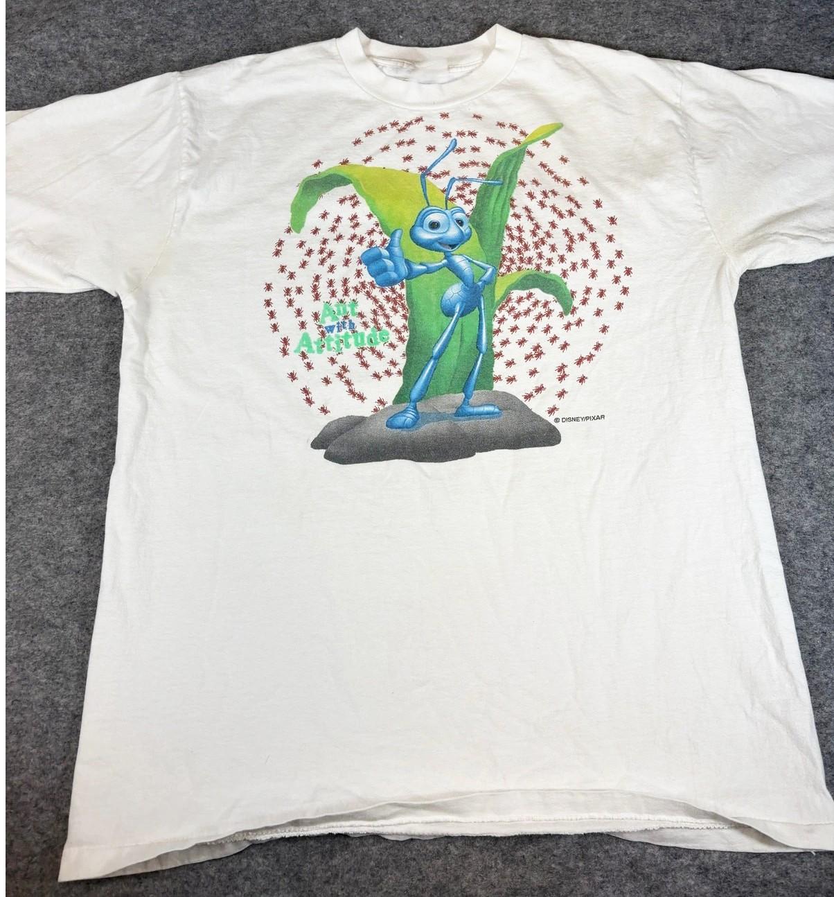 90s Disney Pixar A Bugs Life Shirt Size S-5XL White Flik Ant Reprint L
90s Disney Pixar A Bugs Life Shirt Size S-5XL White Flik Ant Reprint L