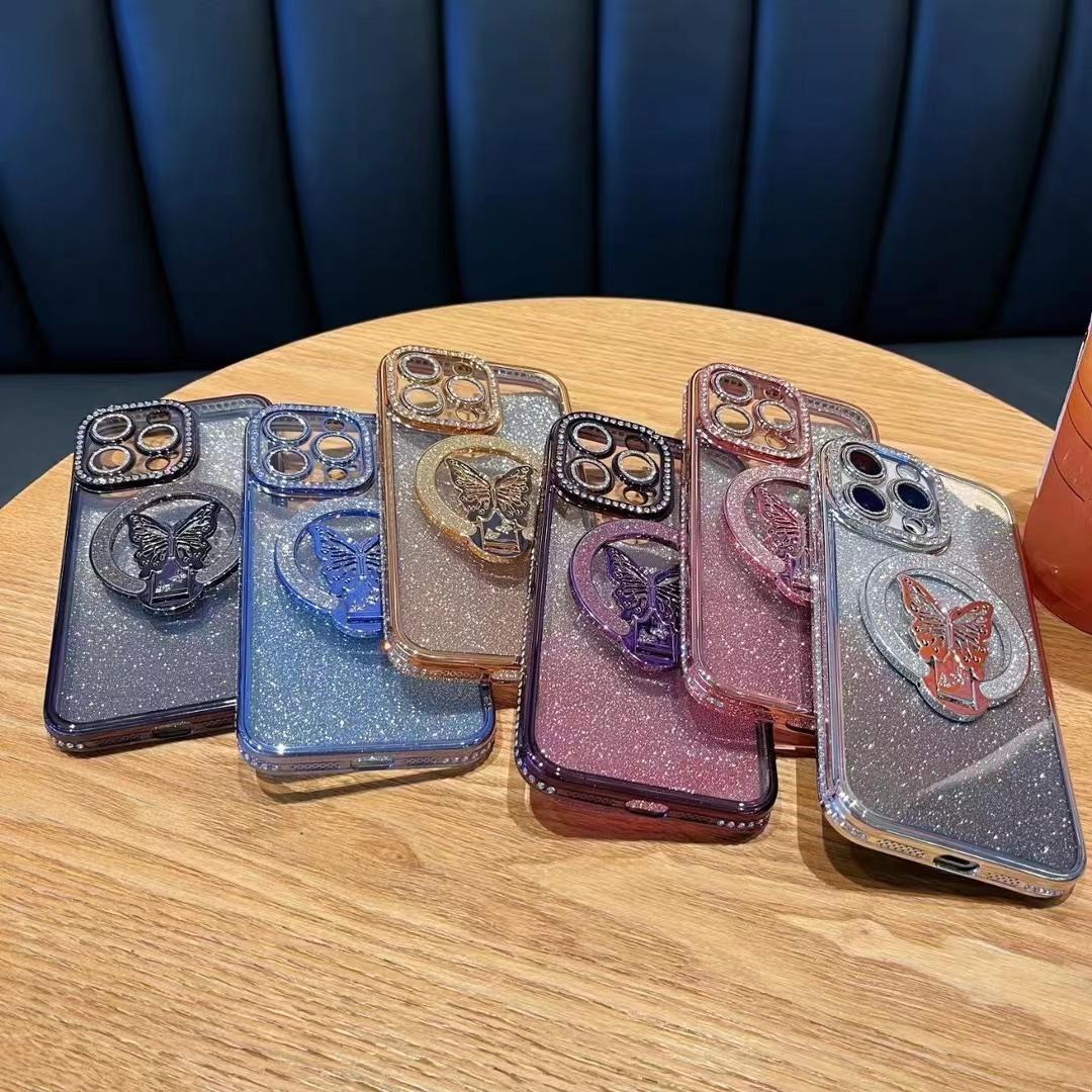 Applicable To IPhone 16 Mobile Phone Case Flash Powder Magnetic Butterfly Bracket 1314 Apple 15 Protective Case Side Drill Advanced Sense iPhone16
Applicable To IPhone 16 Mobile Phone Case Flash Powder Magnetic Butterfly Bracket 1314 Apple 15 Protective Case Side Drill Advanced Sense iPhone16