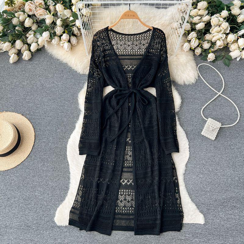 Casual Dress Travel Holiday Style Long Cardigan Black One size
Casual Dress Travel Holiday Style Long Cardigan Black One size
