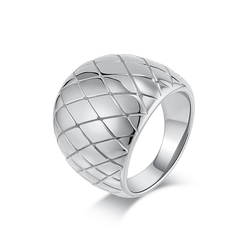 New Fashion Stainless Steel Grid Pattern Ring for Women Party Jewelry 6 серебряный
New Fashion Stainless Steel Grid Pattern Ring for Women Party Jewelry 6 серебряный