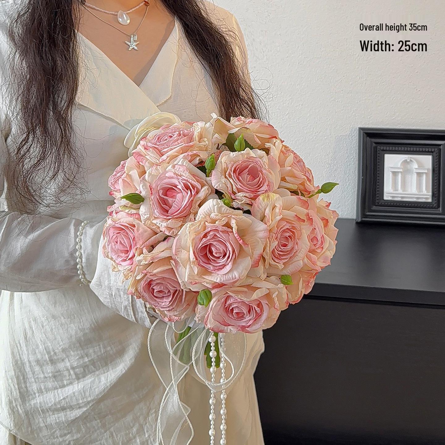 Vintage Burned Edge Rose Bouquet Artificial Flower Photography Prop
Vintage Burned Edge Rose Bouquet Artificial Flower Photography Prop