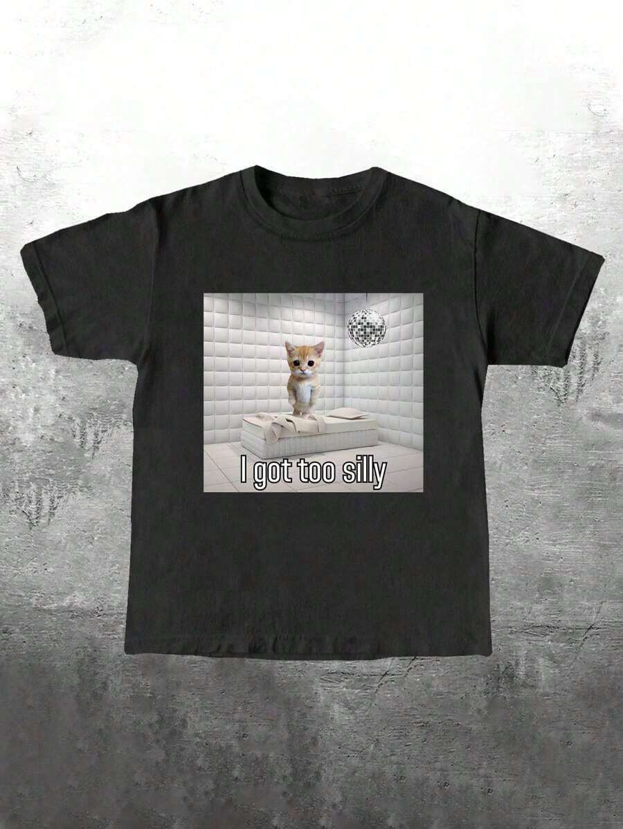 Funny Sad Crying Cat Graphic Short Sleeve TShirt Women Casual Sports Streetwear Summer Tee L
Funny Sad Crying Cat Graphic Short Sleeve TShirt Women Casual Sports Streetwear Summer Tee L