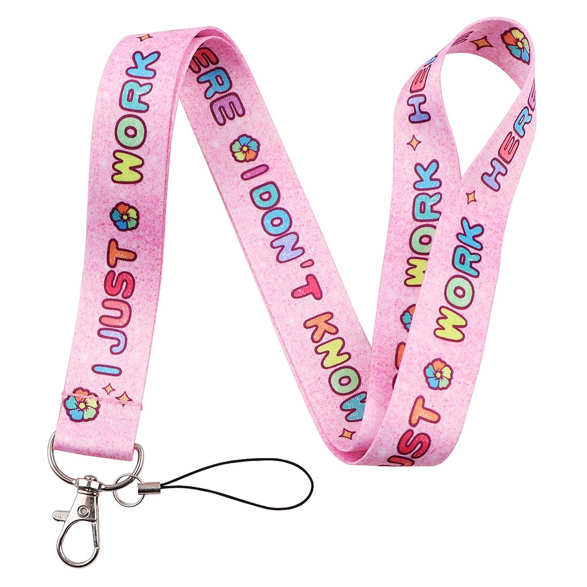 Rainbow Quotations Series Lanyard for keys ID Card Keychain Phone Straps USB badge holder DIY Hang Rope Lariat Lanyard
Rainbow Quotations Series Lanyard for keys ID Card Keychain Phone Straps USB badge holder DIY Hang Rope Lariat Lanyard