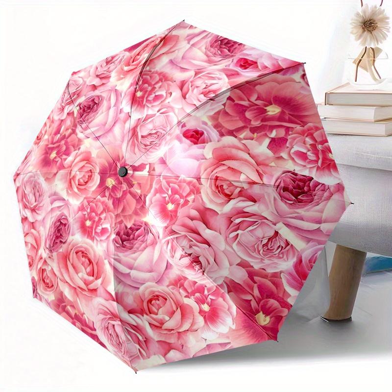 1pc Women s Elegant Pink Rose Floral Automatic Umbrella - Lightweight Retractable 8-Rib Compact Folding Umbrella with Pastel P (as the picture,Iron&8K)
1pc Women s Elegant Pink Rose Floral Automatic Umbrella - Lightweight Retractable 8-Rib Compact Folding Umbrella with Pastel P (as the picture,Iron&8K)