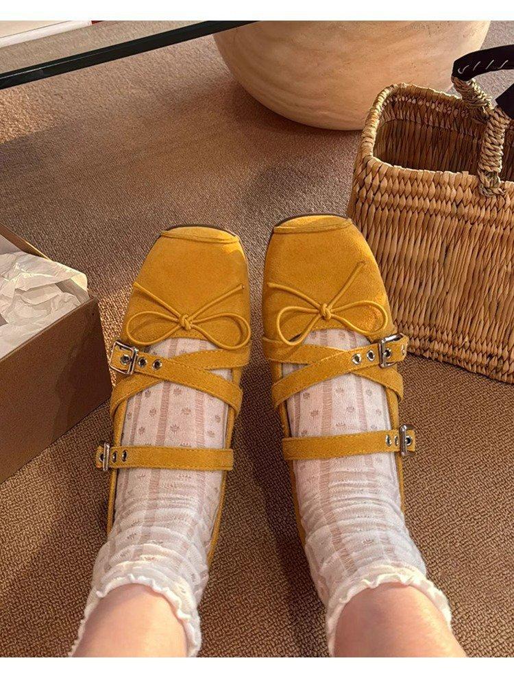 Retro versatile square head ballet Mary Jane shoes 2025 spring new soft-soled red small leather shoes Doudou single shoes 40 жёлтый
Retro versatile square head ballet Mary Jane shoes 2025 spring new soft-soled red small leather shoes Doudou single shoes 40 жёлтый