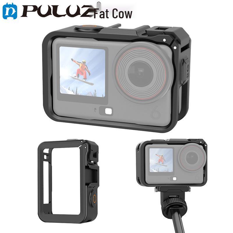 PULUZ Fat Cow DJI Osmo Action 6 Camera Cage: Protective Frame for Horizontal/Vertical Shooting чорний
PULUZ Fat Cow DJI Osmo Action 6 Camera Cage: Protective Frame for Horizontal/Vertical Shooting чорний