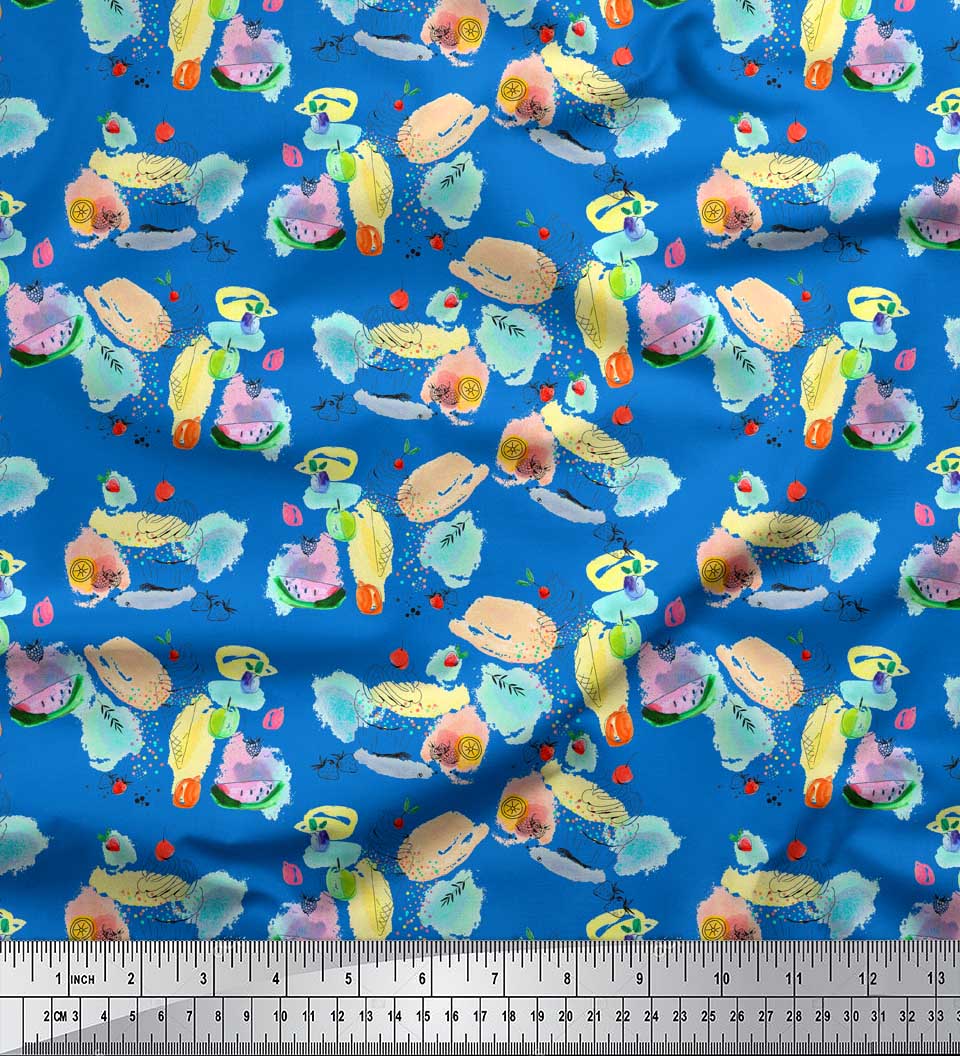 Soimoi Blue Japan Crepe Satin Fabric Fruit & Cookies Food Print Ткань на метр 42 дюйма 42 Inch Wide - Poly Crepe синий
Soimoi Blue Japan Crepe Satin Fabric Fruit & Cookies Food Print Ткань на метр 42 дюйма 42 Inch Wide - Poly Crepe синий