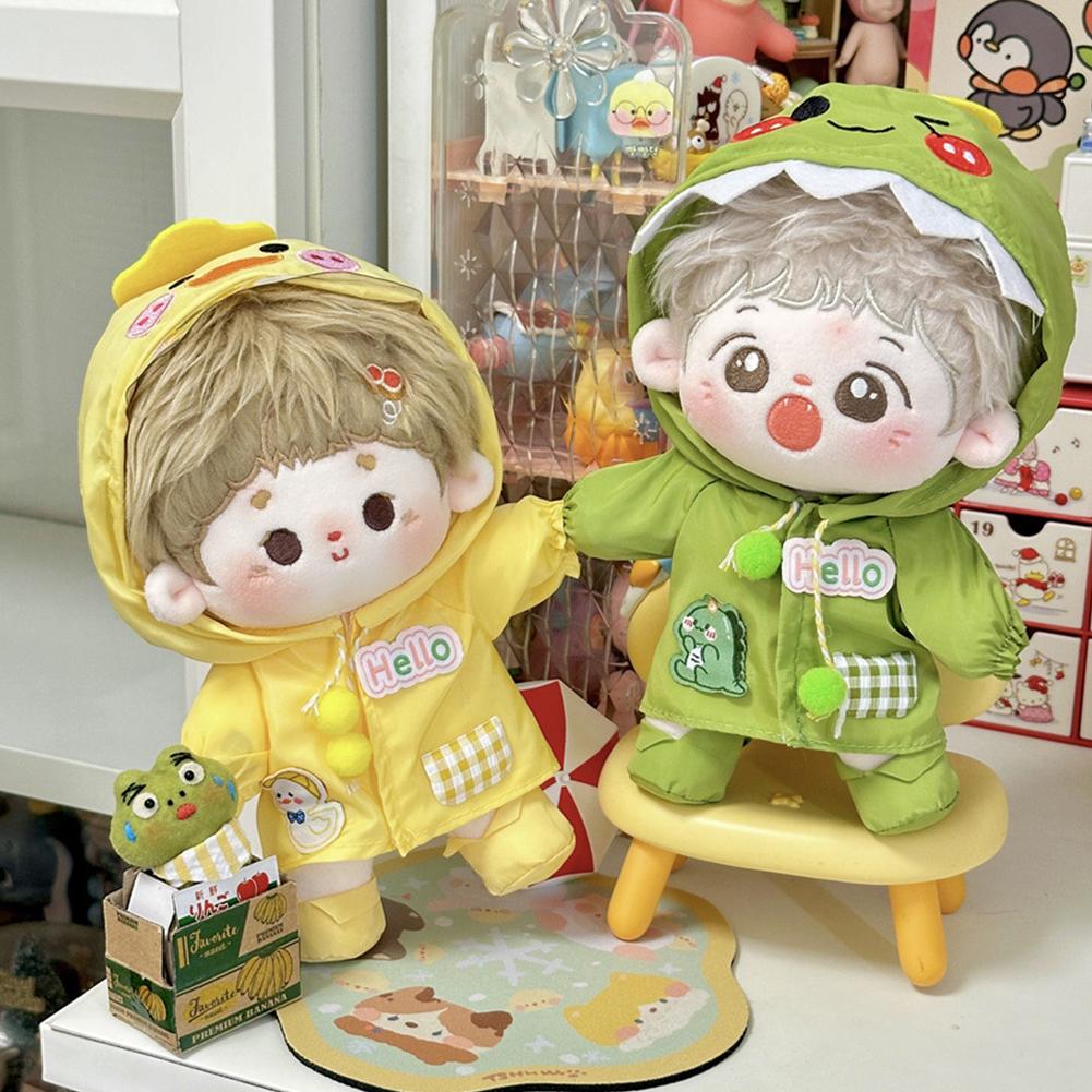 For 10/20CM Cotton Doll Raincoats Cartoon Plush Doll Replacement Outfit Playing House Accessories Mini Clothes 10CM зелёный
For 10/20CM Cotton Doll Raincoats Cartoon Plush Doll Replacement Outfit Playing House Accessories Mini Clothes 10CM зелёный