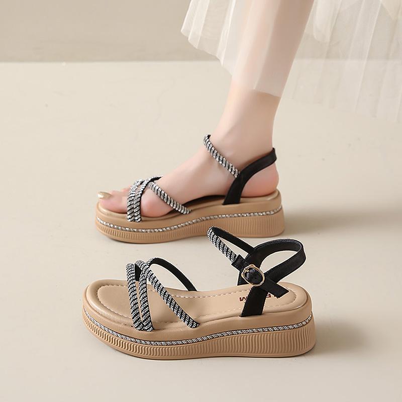 CRLAYDK Fashion Platform Sandals for Women Summer Outdoor Beach Open Toe Slides Ladies Casual Rhineston Straps Walking Slippers 40
CRLAYDK Fashion Platform Sandals for Women Summer Outdoor Beach Open Toe Slides Ladies Casual Rhineston Straps Walking Slippers 40