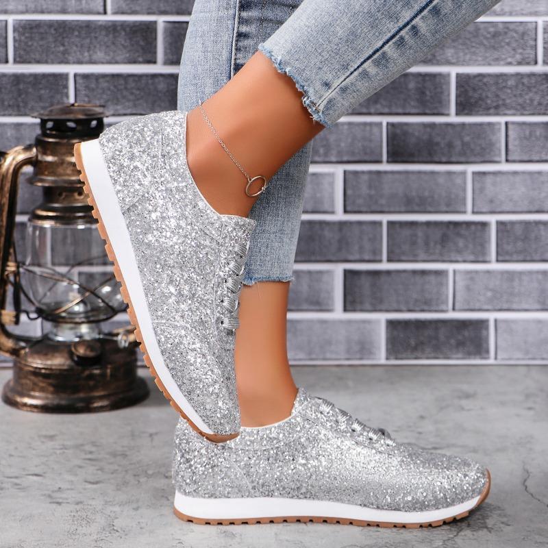 Кроссовки женские повседневные туфли женские модные осенние кроссовки с пайетками женские туфли на неглубокой платформе из вулканизированной кожи Zapatillas De Mujer 43 серебряный
Кроссовки женские повседневные туфли женские модные осенние кроссовки с пайетками женские туфли на неглубокой платформе из вулканизированной кожи Zapatillas De Mujer 43 серебряный