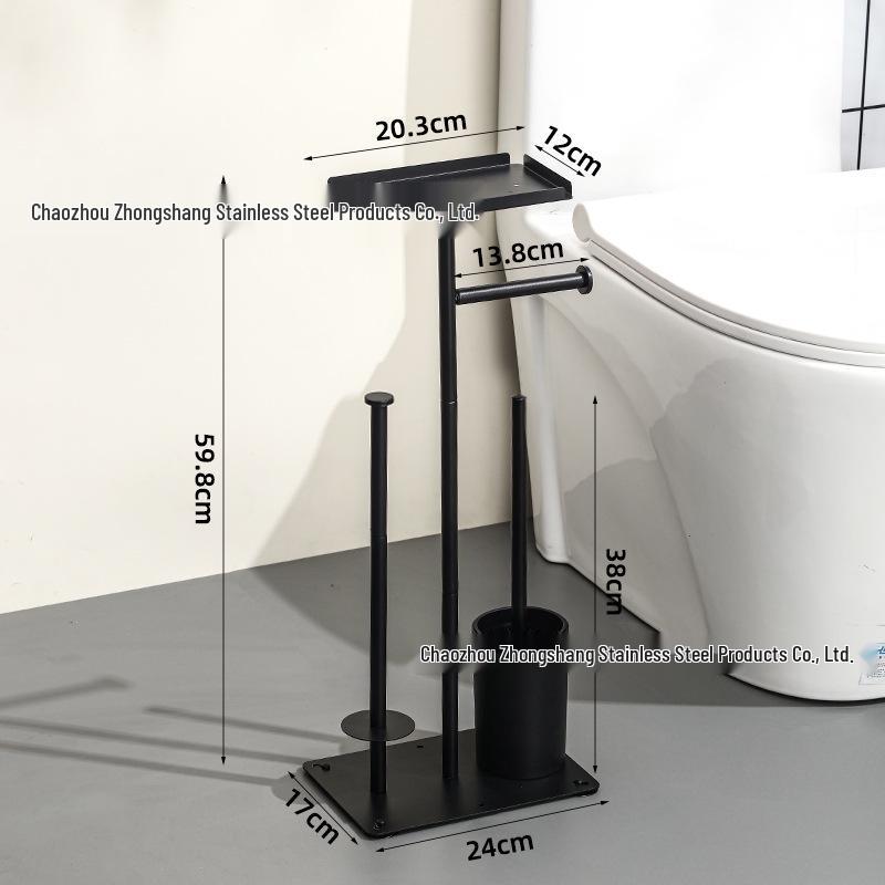 Punch-Free 304 Stainless Steel Toilet Paper Holder & Storage Rack
Punch-Free 304 Stainless Steel Toilet Paper Holder & Storage Rack