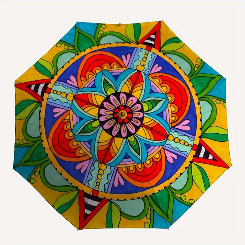 1pc Mandala Art Folding Umbrella , 8 Ribs Casual Durable Lightweight Portable Travelling Umbrella For Men & Women yy250728093
1pc Mandala Art Folding Umbrella , 8 Ribs Casual Durable Lightweight Portable Travelling Umbrella For Men & Women yy250728093