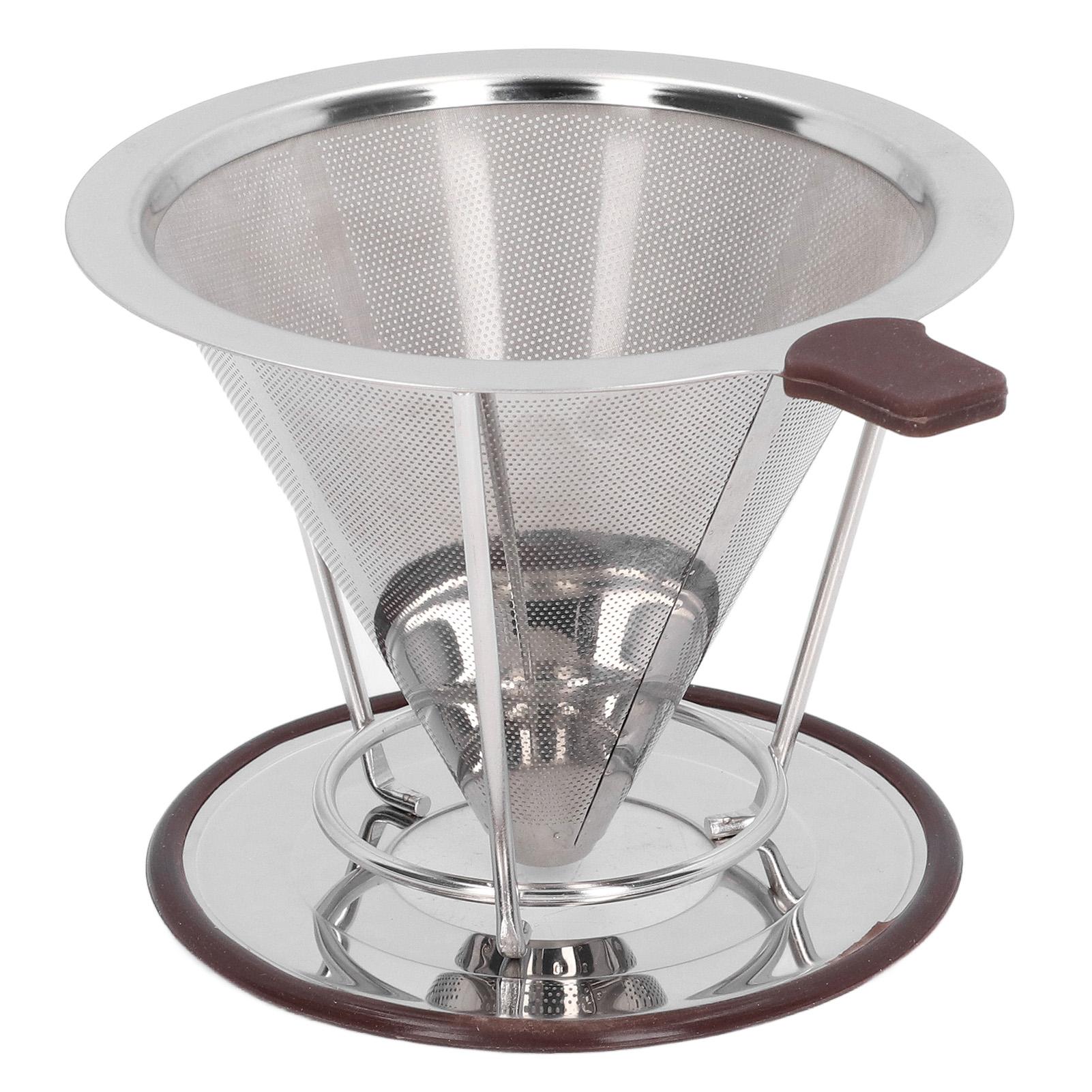 Stainless Steel Coffee Filter Metal Pour Over Dripper Reusable Detachable with Stand 14 Cup L(for 6.5-9kg)
Stainless Steel Coffee Filter Metal Pour Over Dripper Reusable Detachable with Stand 14 Cup L(for 6.5-9kg)