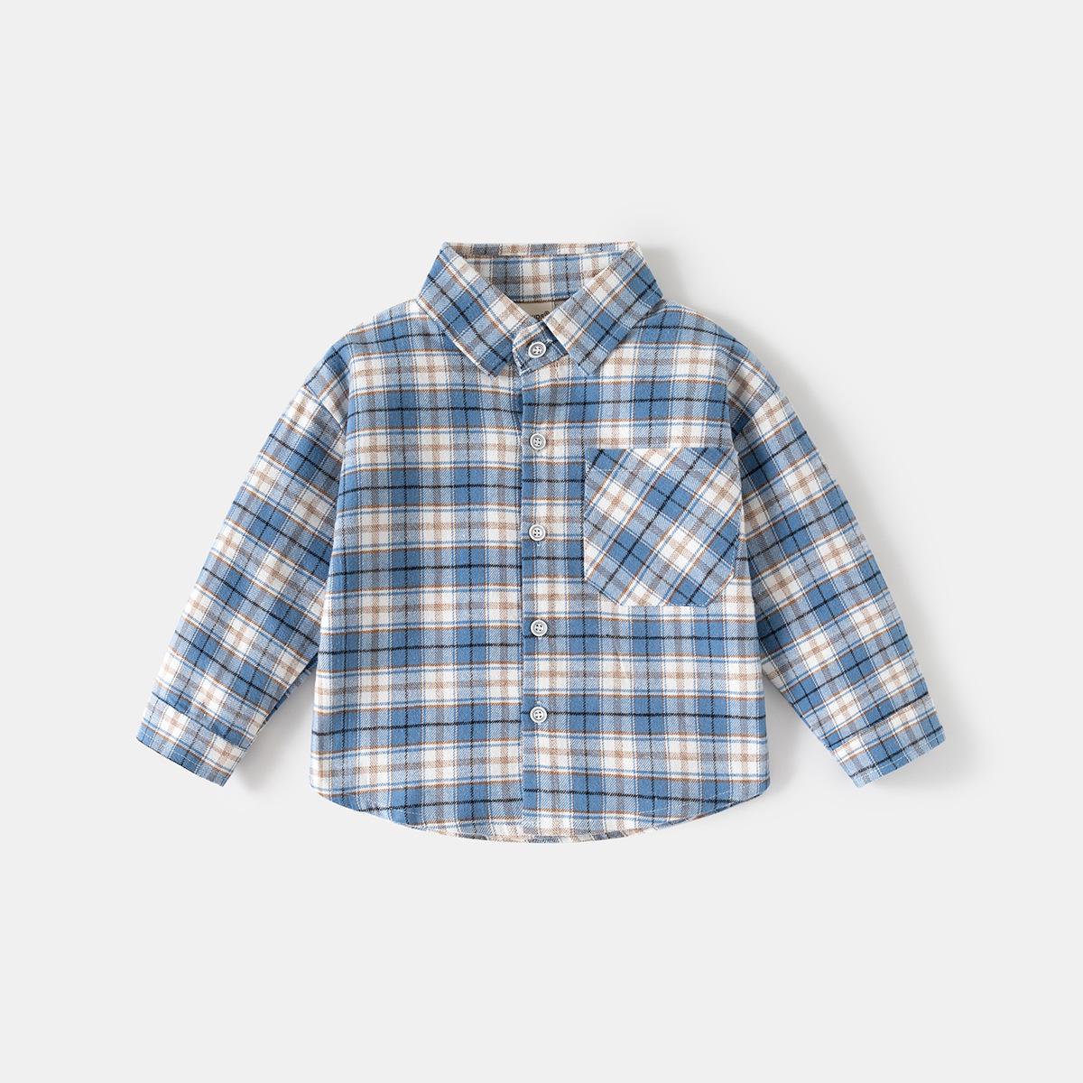 Kids Korean Style Plaid Long-Sleeve Shirt Jacket for Boys - Trendy and Loose Fit for Spring and Autumn 110 cm
Kids Korean Style Plaid Long-Sleeve Shirt Jacket for Boys - Trendy and Loose Fit for Spring and Autumn 110 cm