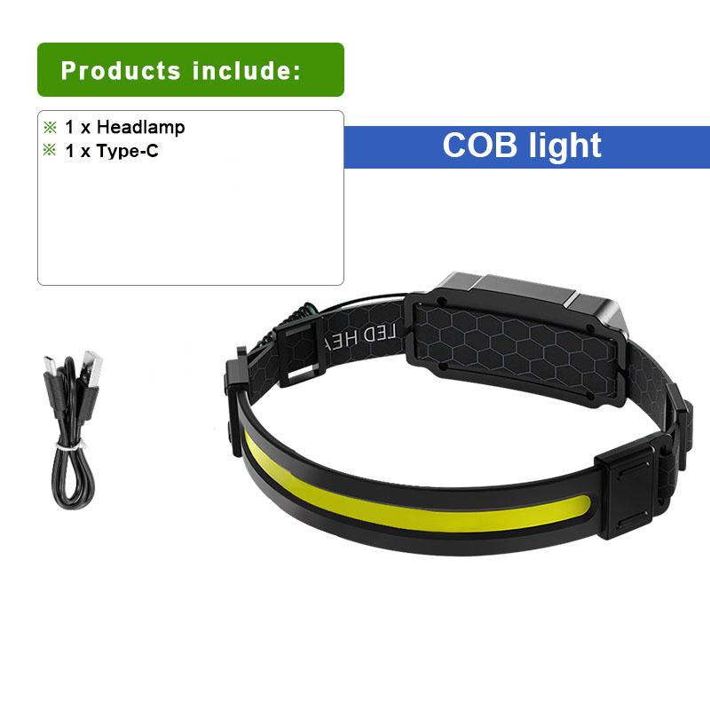 Портативный налобный фонарь COB, перезаряжаемый светодиодный налобный фонарь, водонепроницаемый налобный фонарик, светильник для кемпинга и рыбалки чёрный
Портативный налобный фонарь COB, перезаряжаемый светодиодный налобный фонарь, водонепроницаемый налобный фонарик, светильник для кемпинга и рыбалки чёрный