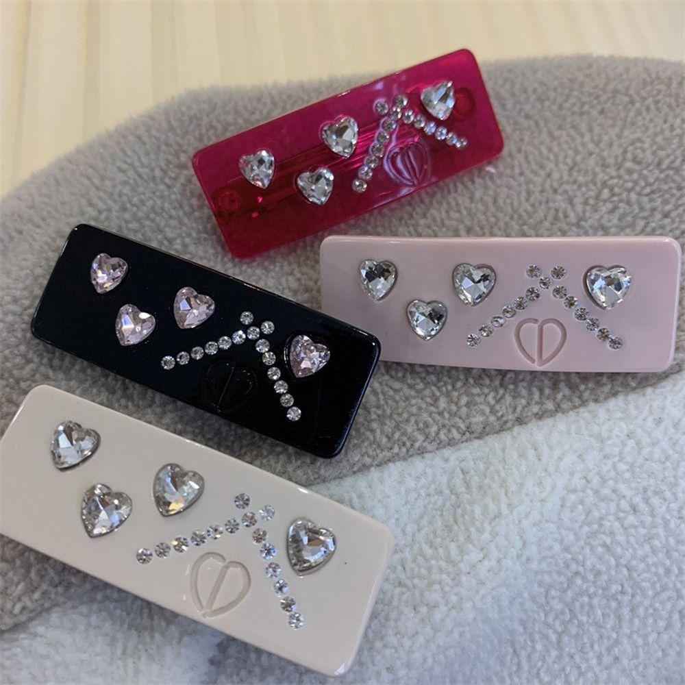 Heart Girl Gift Rhinestone Acrylic Headwear Bangs Clip Hair Accessory Girl Hair Clips Women Hairpin
Heart Girl Gift Rhinestone Acrylic Headwear Bangs Clip Hair Accessory Girl Hair Clips Women Hairpin