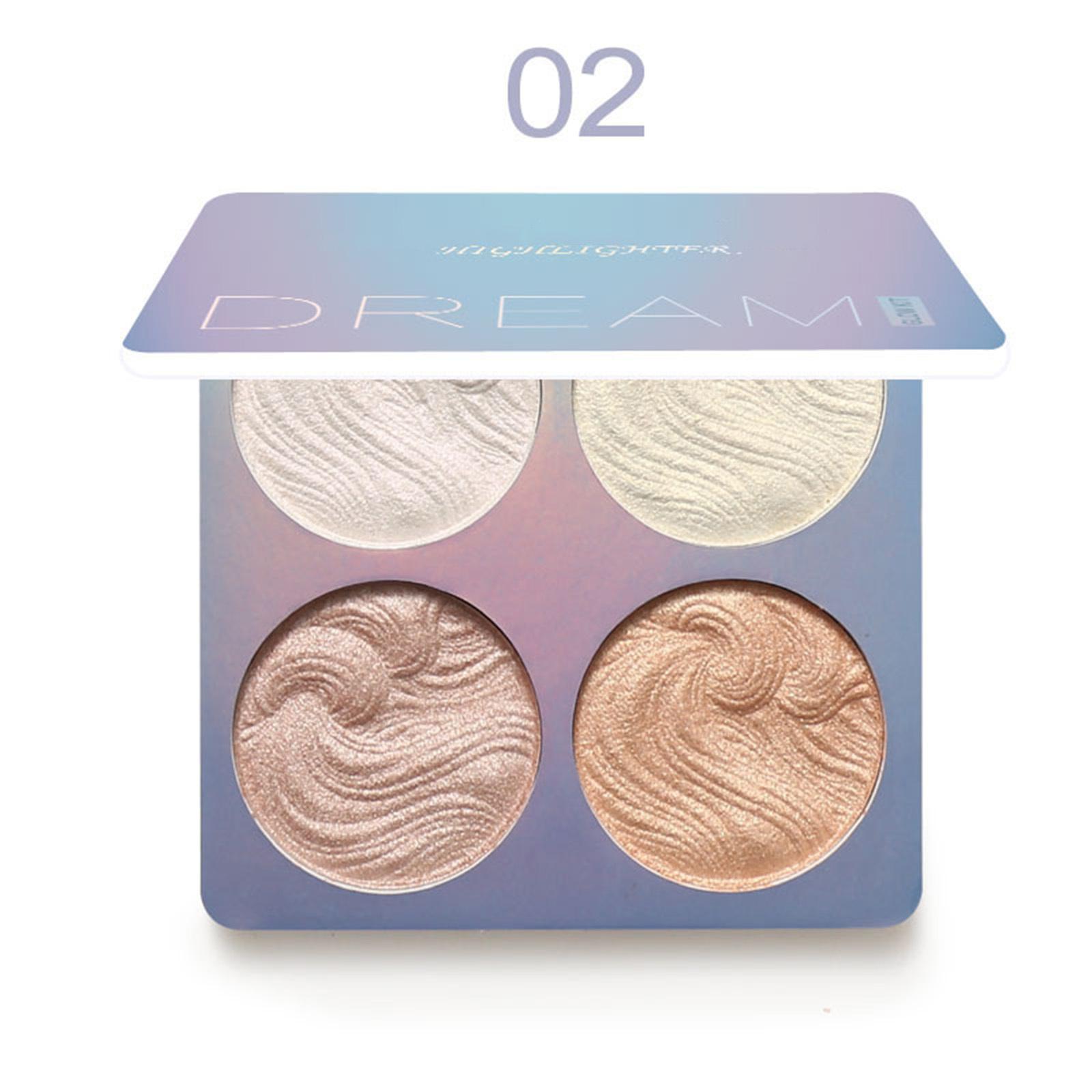 Face Highlighter Palette, 4-Color Shimmer Powder – Metallic Finish for Shading & Defining, 1Pc One Size
Face Highlighter Palette, 4-Color Shimmer Powder – Metallic Finish for Shading & Defining, 1Pc One Size