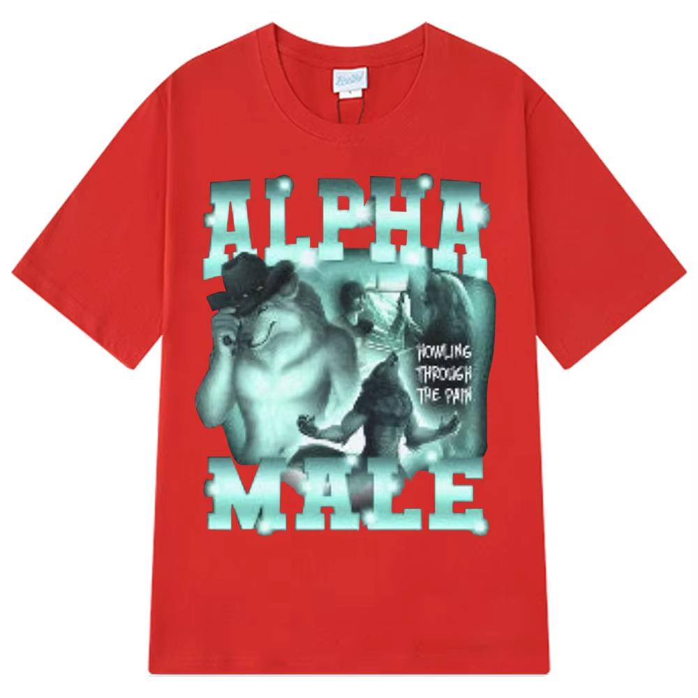 Alpha Male Funny Wolf Graphic T-shirts Men Women Fashion Design Short Sleeve Print T-shirts Cotton Casual Oversized Male T Shirt 4XL
Alpha Male Funny Wolf Graphic T-shirts Men Women Fashion Design Short Sleeve Print T-shirts Cotton Casual Oversized Male T Shirt 4XL