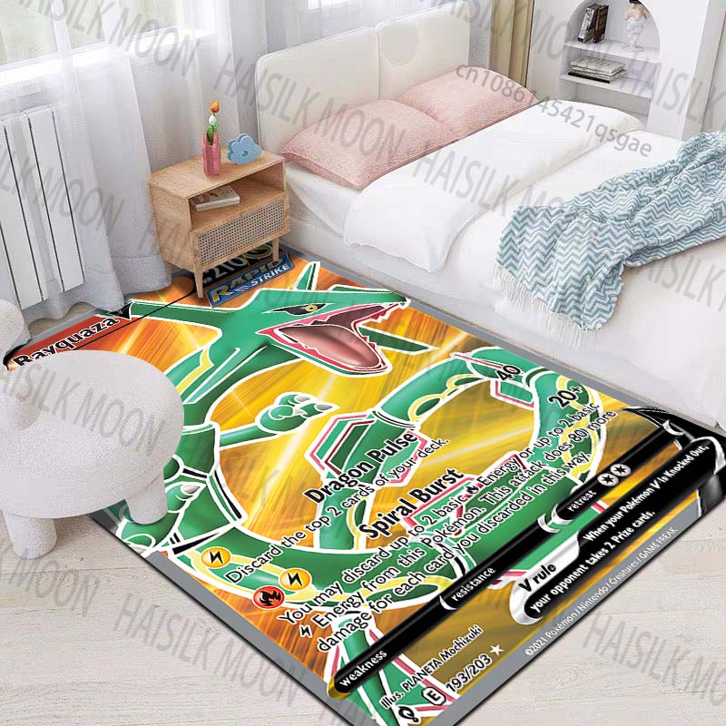 Multiple styles Pokémon Rayquaza Cards Print Carpet for Living Room Bedroom Kid s Room Home Decor Area Rug Sofa Cloakroom Mat 40cm x 60cm
Multiple styles Pokémon Rayquaza Cards Print Carpet for Living Room Bedroom Kid s Room Home Decor Area Rug Sofa Cloakroom Mat 40cm x 60cm