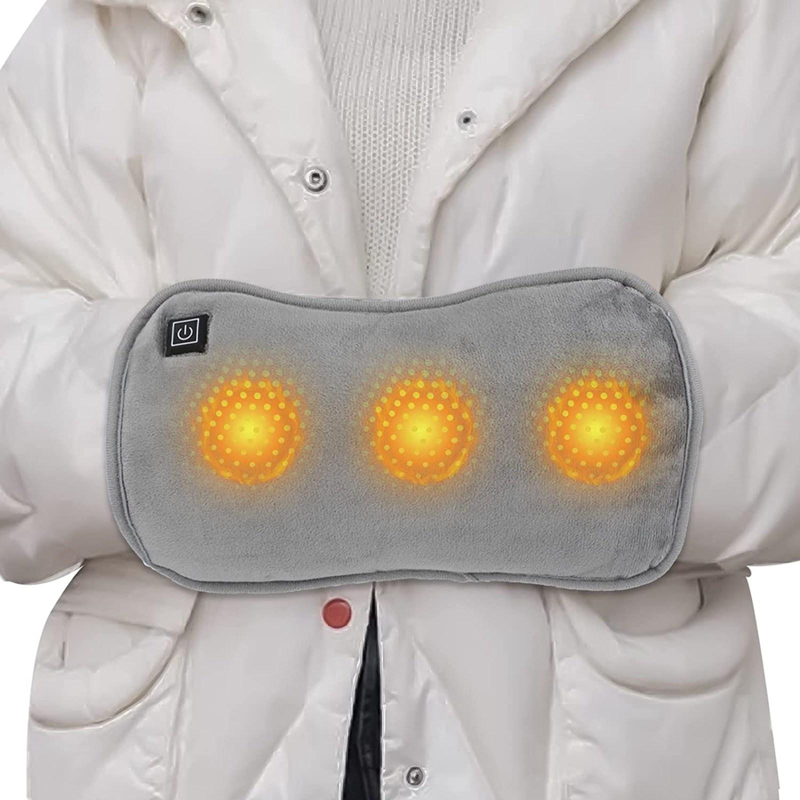 USB Heater Rechargeable Hand Warmer 3 Temperature Control Portable Electric Hand Warmer with Pocket Grey
USB Heater Rechargeable Hand Warmer 3 Temperature Control Portable Electric Hand Warmer with Pocket Grey