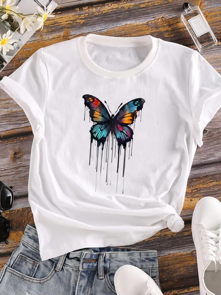 (Asian Size) watercolor 90s trend sweet Printed Female Clothing Women Tee Lady T Shirt Casual Fashion Top Graphic Short Sleeve T-shirts S
(Asian Size) watercolor 90s trend sweet Printed Female Clothing Women Tee Lady T Shirt Casual Fashion Top Graphic Short Sleeve T-shirts S