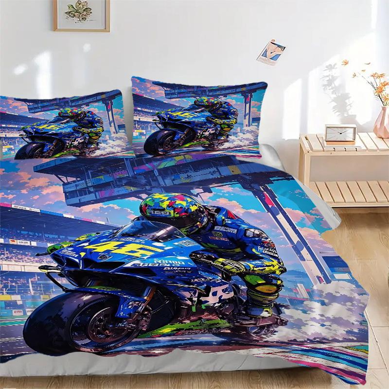 3pcs Motorcycle Racing Gear Duvet Cover Set, 1 Duvet Cover + 1/2 Pillowcases (No Insert), Bedroom Decor, Allseason Comfort yy251021278 135x200cm
3pcs Motorcycle Racing Gear Duvet Cover Set, 1 Duvet Cover + 1/2 Pillowcases (No Insert), Bedroom Decor, Allseason Comfort yy251021278 135x200cm