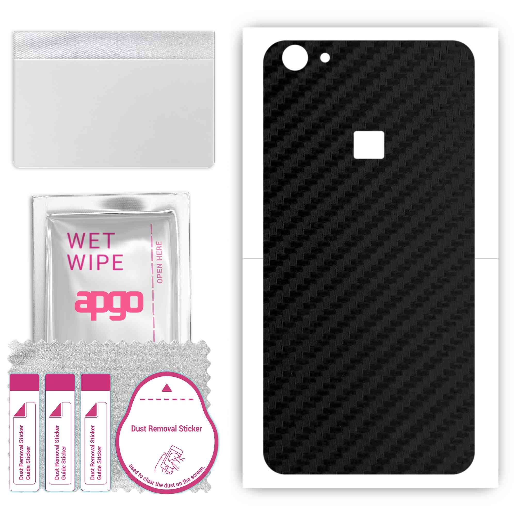 apgo Protective Skin Sticker for the back compatible with vivo X6S Plus, Wrap Film, Foil, Vinyl - Pattern Carbon Black
apgo Protective Skin Sticker for the back compatible with vivo X6S Plus, Wrap Film, Foil, Vinyl - Pattern Carbon Black