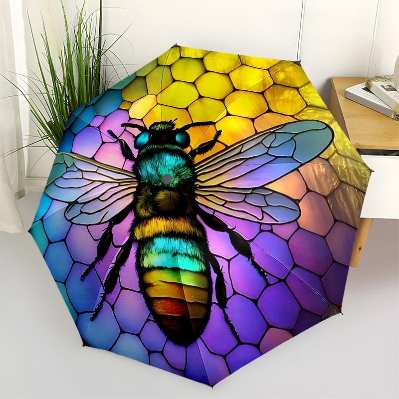 1pc Stained Glass Bee HoneycombUmbrella with Plastic Handle,Suitable for All Seasons Home Travel Outdoor UmbrellaB1507
1pc Stained Glass Bee HoneycombUmbrella with Plastic Handle,Suitable for All Seasons Home Travel Outdoor UmbrellaB1507
