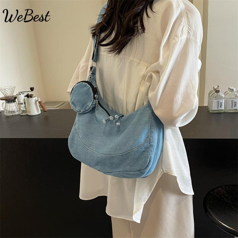 Denim Dumpling Bag Bag Female New Simple Solid Color Ladies Shoulder Crossbody Casual Lightweight Girl Bag темно-синий
Denim Dumpling Bag Bag Female New Simple Solid Color Ladies Shoulder Crossbody Casual Lightweight Girl Bag темно-синий