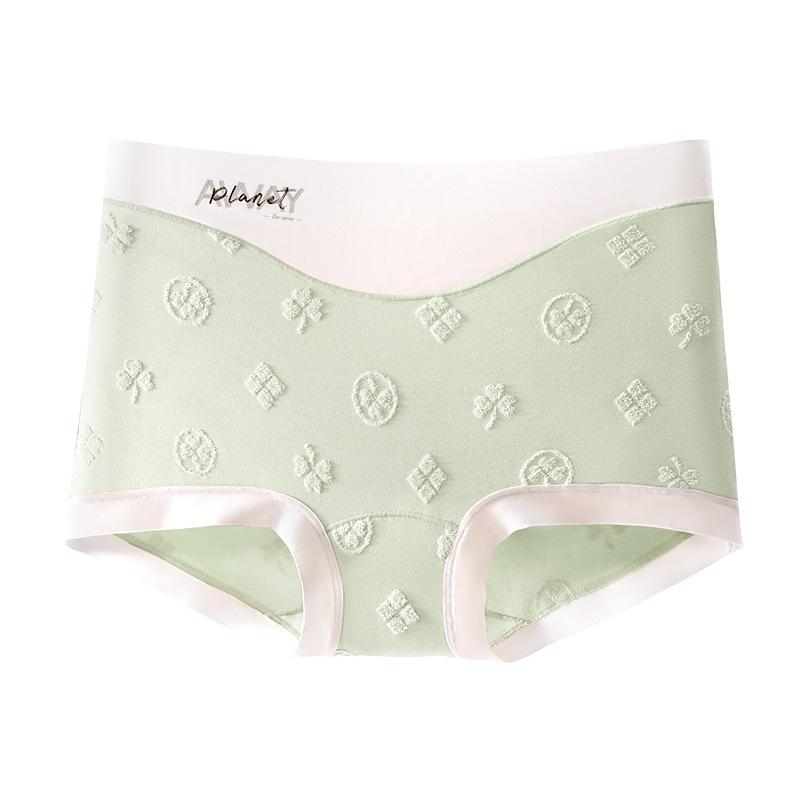 Female Spring and Summer New Four Leaf Clover Jacquard Cotton Extended Antibacterial Bottom Crotch Waist Flat Angle Underwear XXL
Female Spring and Summer New Four Leaf Clover Jacquard Cotton Extended Antibacterial Bottom Crotch Waist Flat Angle Underwear XXL