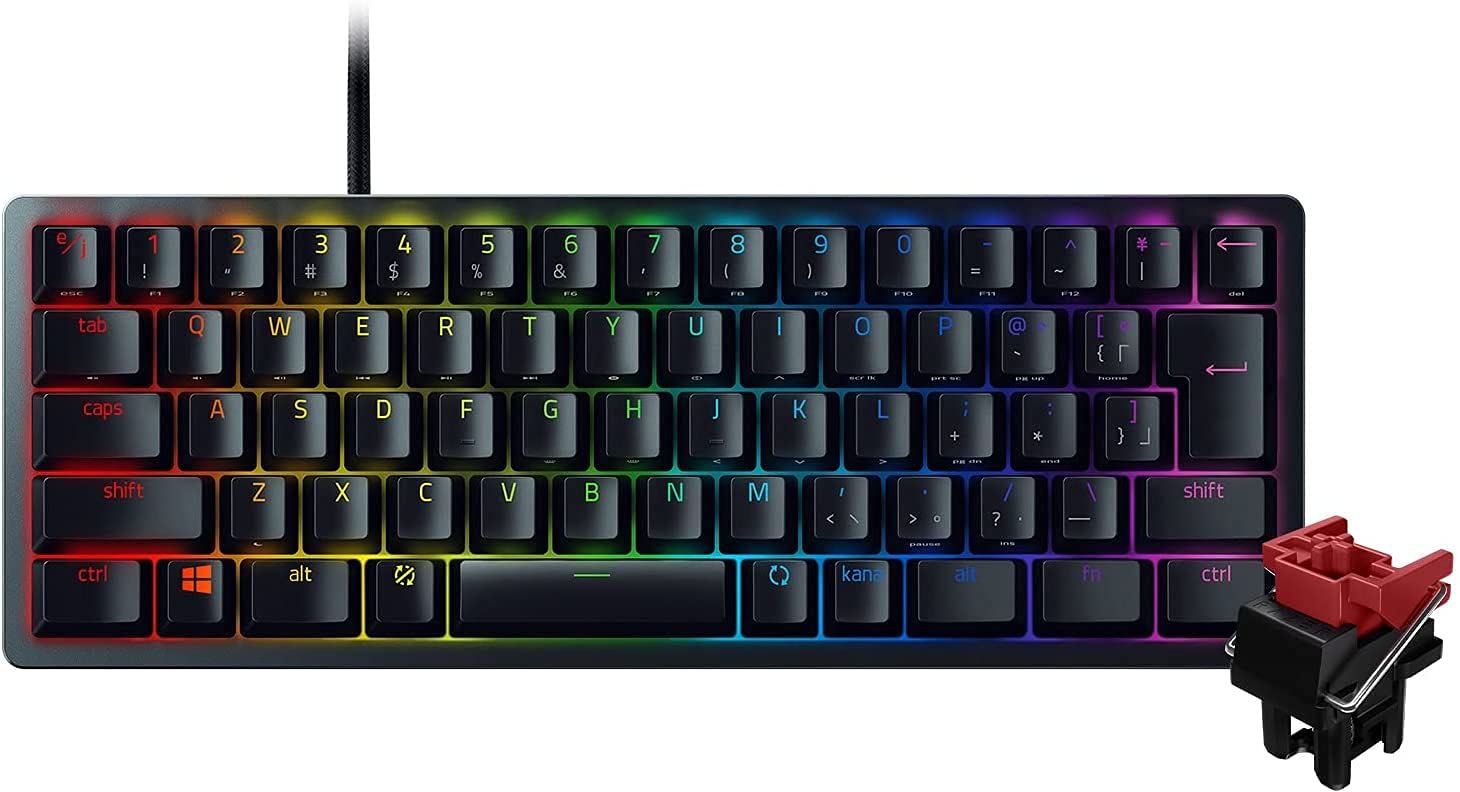 Razer Huntsman Mini JP Small Gaming Keyboard Tenkeyless Linear Optical Switch Japanese JP Layout 60% Layout Optical Switch Ultra High Speed
Razer Huntsman Mini JP Small Gaming Keyboard Tenkeyless Linear Optical Switch Japanese JP Layout 60% Layout Optical Switch Ultra High Speed
