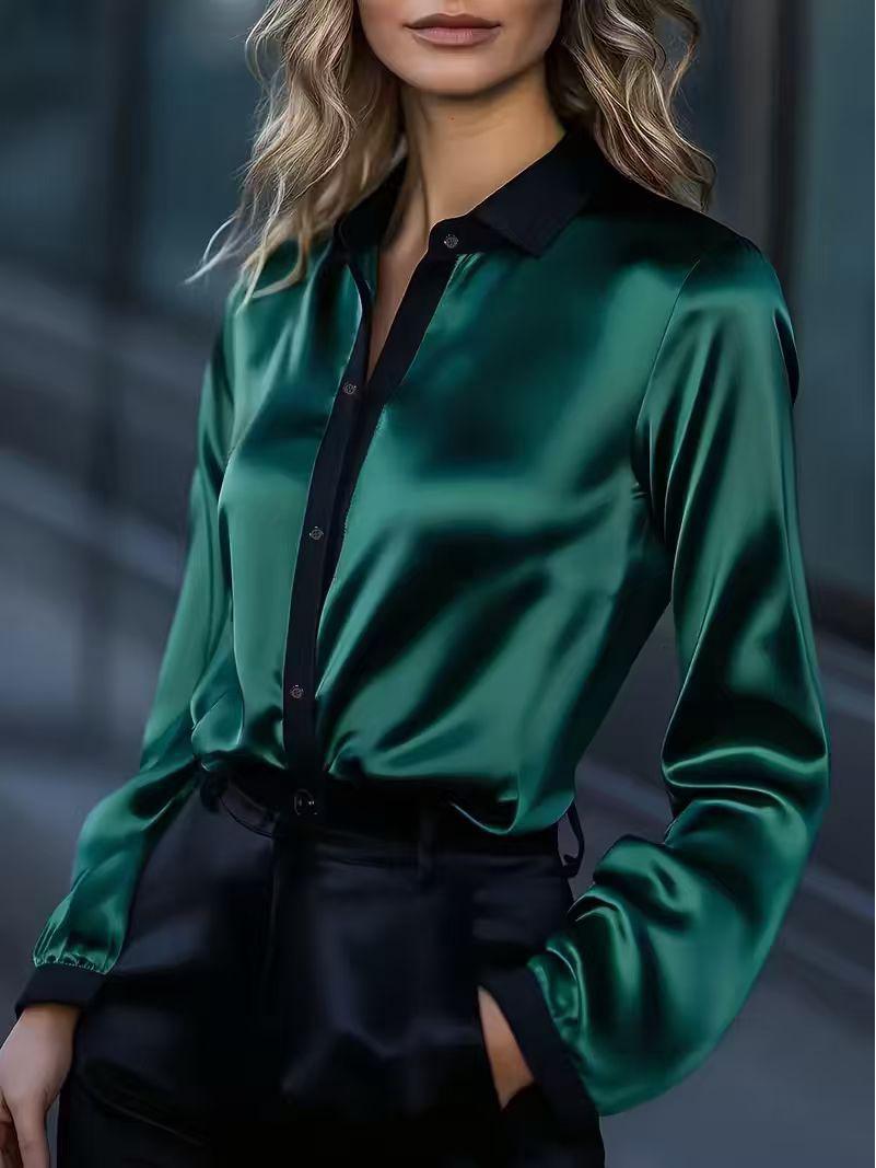 2026 Spring Women s European & American Soft Silk Long-Sleeved Shirt - New Exclusive Top M зелений
2026 Spring Women s European & American Soft Silk Long-Sleeved Shirt - New Exclusive Top M зелений
