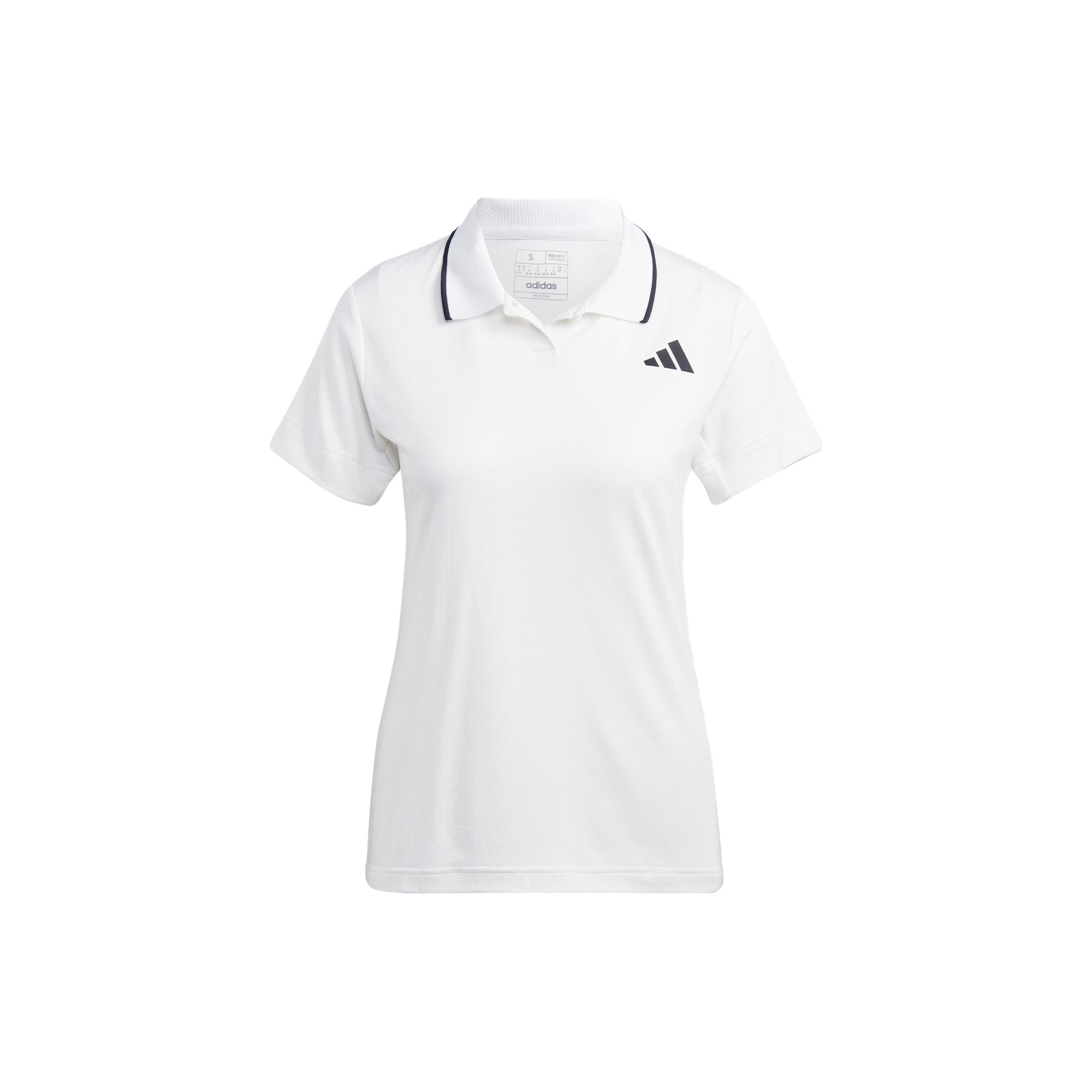 Adidas Теннисная рубашка-поло Freelift с логотипом, застежкой на пол-пуговицы, коротким рукавом, женские топы белого цвета HS1651 L
Adidas Теннисная рубашка-поло Freelift с логотипом, застежкой на пол-пуговицы, коротким рукавом, женские топы белого цвета HS1651 L