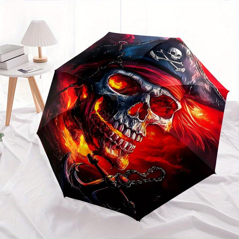 1pc A Fiery Pirate s Curse Fully Automatic Folding Portable Umbrella, 8 Iron Frames, Three-Fold Design, Suitable for All Seasons, Suitable for Ou
1pc A Fiery Pirate s Curse Fully Automatic Folding Portable Umbrella, 8 Iron Frames, Three-Fold Design, Suitable for All Seasons, Suitable for Ou