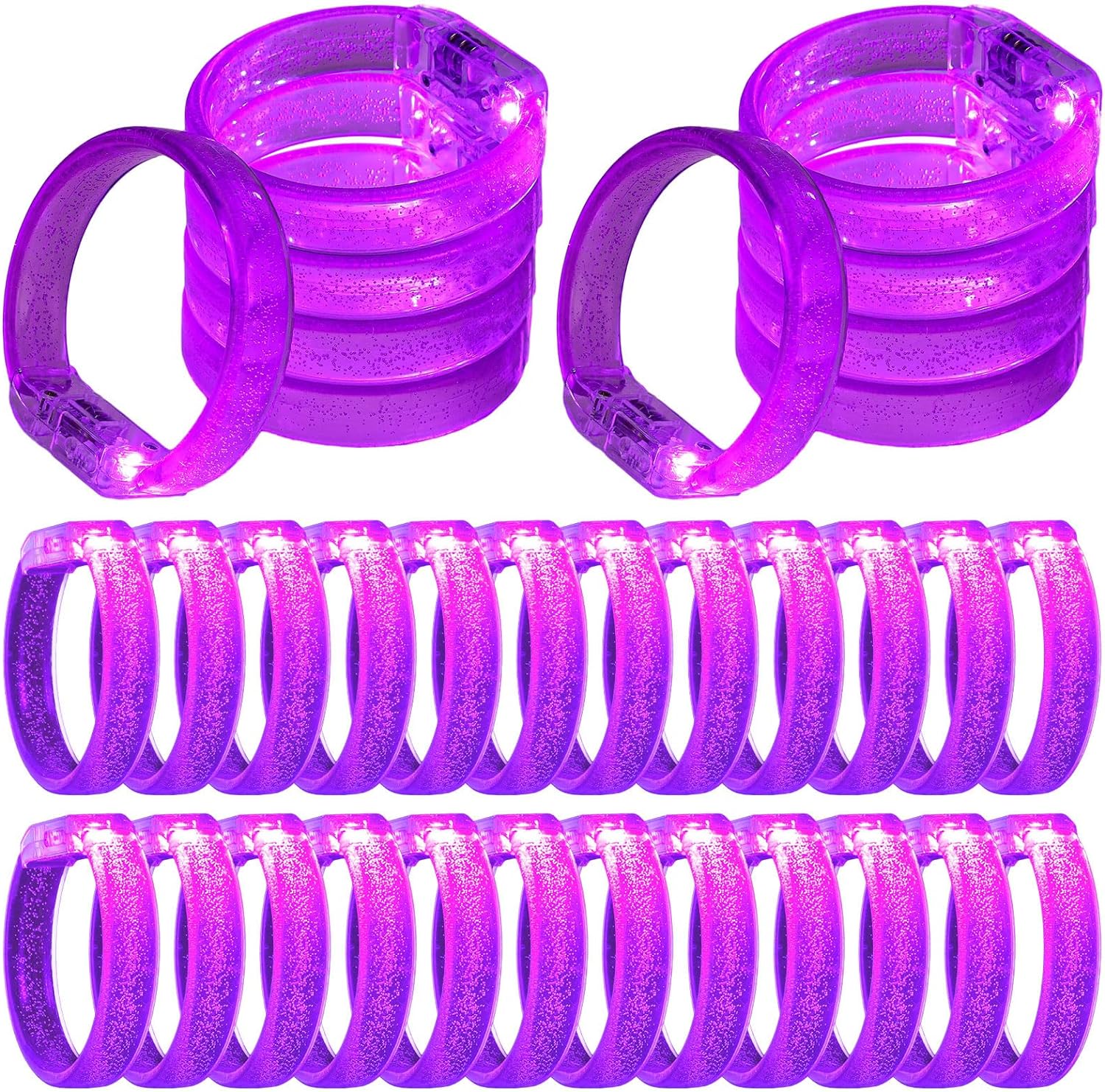 24pc Light Up Bracelet LED Bracelet Flashing LED Wristband Glow in The Dark Bracelets Light Up Party Favors for Wedding Carnival 24pcs фиолетовый
24pc Light Up Bracelet LED Bracelet Flashing LED Wristband Glow in The Dark Bracelets Light Up Party Favors for Wedding Carnival 24pcs фиолетовый