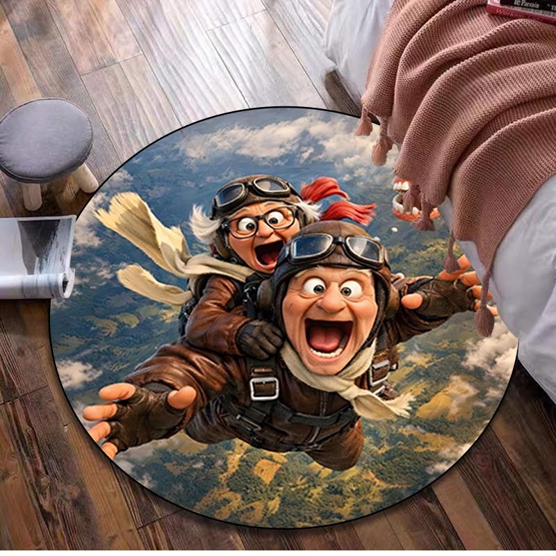 1Pc Old Woman Circular Print Rug - home decoration Carpet For Living Room Bedroom Flooring Computer Chair Area Rug 80x80cm( 31x31in)
1Pc Old Woman Circular Print Rug - home decoration Carpet For Living Room Bedroom Flooring Computer Chair Area Rug 80x80cm( 31x31in)