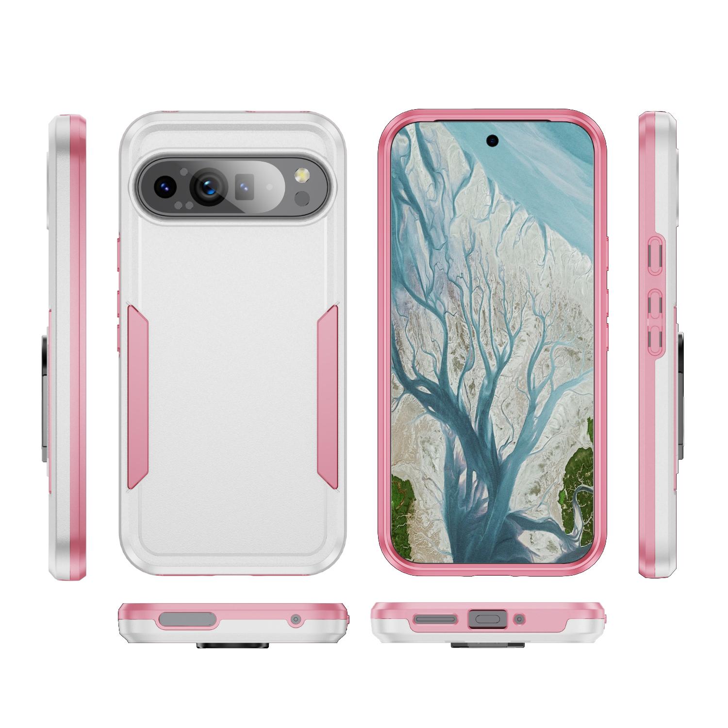 For Google Pixel 9 Pro XL Case PC+TPU Military Grade Drop Protective Phone Cover White+Pink
For Google Pixel 9 Pro XL Case PC+TPU Military Grade Drop Protective Phone Cover White+Pink
