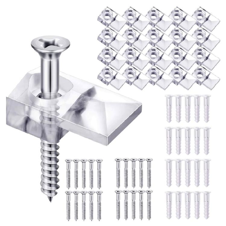 20/40Piece Sturdy Mirror Clip Stability and Safety Mirror Holder Clips Brackets
20/40Piece Sturdy Mirror Clip Stability and Safety Mirror Holder Clips Brackets