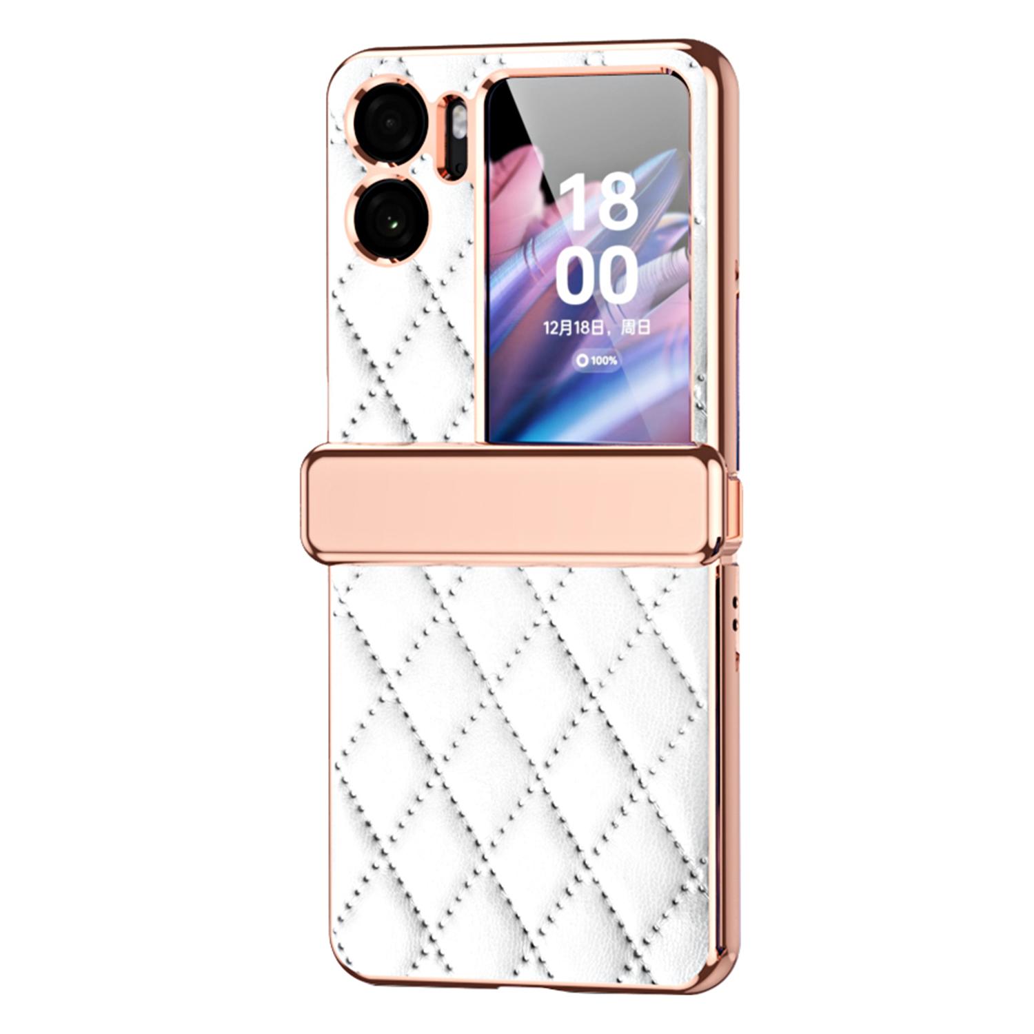 For Oppo Find N2 Flip 5G PU Leather Coated PC Anti-drop Phone Case Magnetic Hinge Cover with Small Screen Protector White
For Oppo Find N2 Flip 5G PU Leather Coated PC Anti-drop Phone Case Magnetic Hinge Cover with Small Screen Protector White