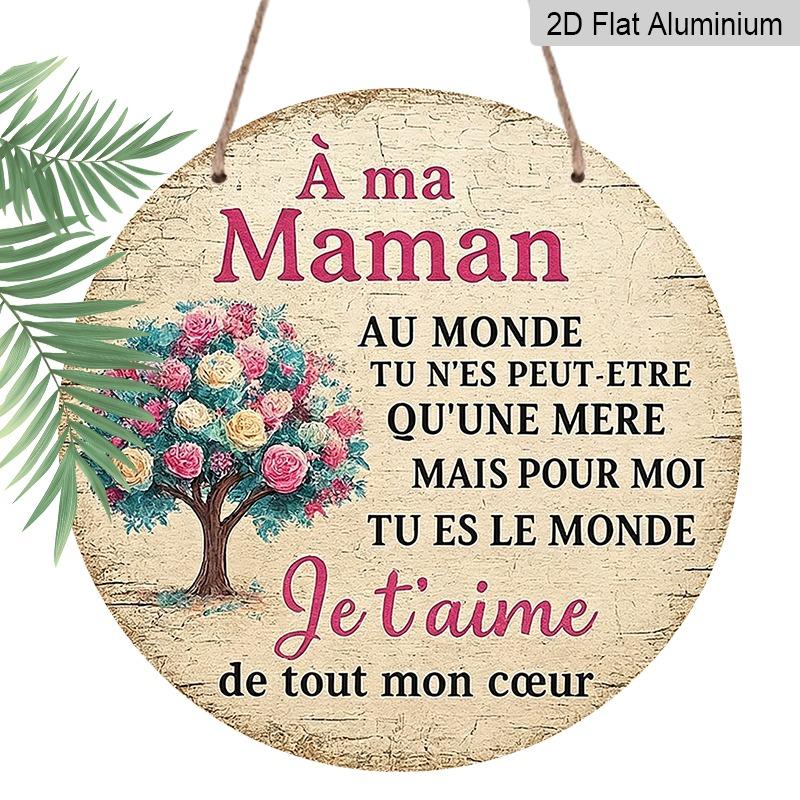 2D Flat Retro French-style Aluminum Wall Decoration, Available in Various Sizes with Text Floral and Rose Patterns Expressing Love for Mothers An 20*20cm
2D Flat Retro French-style Aluminum Wall Decoration, Available in Various Sizes with Text Floral and Rose Patterns Expressing Love for Mothers An 20*20cm