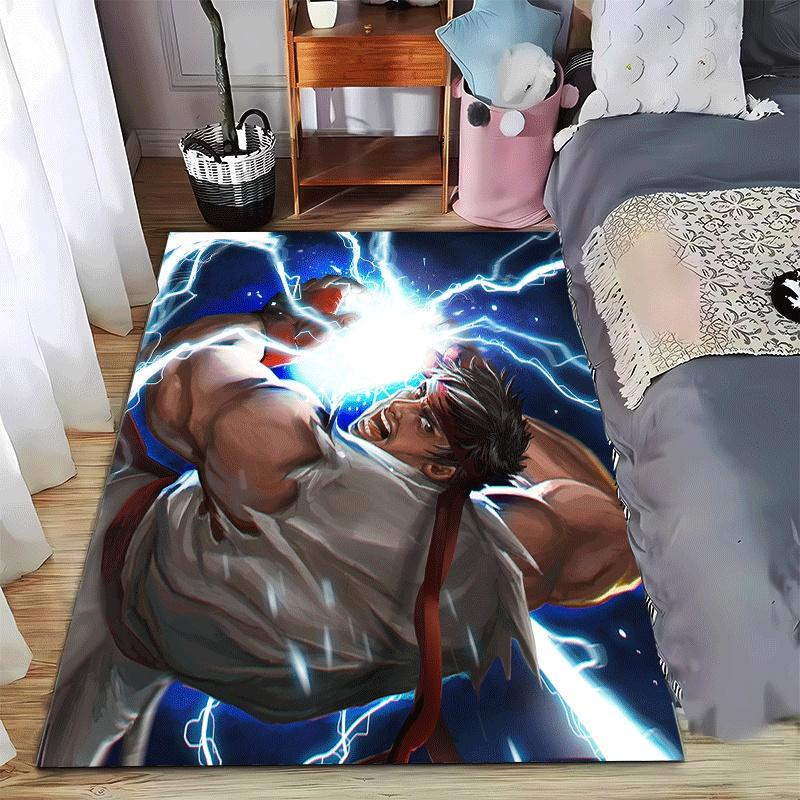 Electric Fighter Rug with Dynamic Lightning Design Suitable for use as an anti-slip game mat for living room and bedroom sofas 40x60cm( 15x23in )
Electric Fighter Rug with Dynamic Lightning Design Suitable for use as an anti-slip game mat for living room and bedroom sofas 40x60cm( 15x23in )