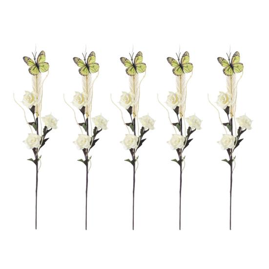 5Pcs Artificial Flower Realistic Silk Butterfly Reed Grass Decorative Faux Floral Arrangement for Home Living Room Bedroom Wedding Party Decor белый
5Pcs Artificial Flower Realistic Silk Butterfly Reed Grass Decorative Faux Floral Arrangement for Home Living Room Bedroom Wedding Party Decor белый