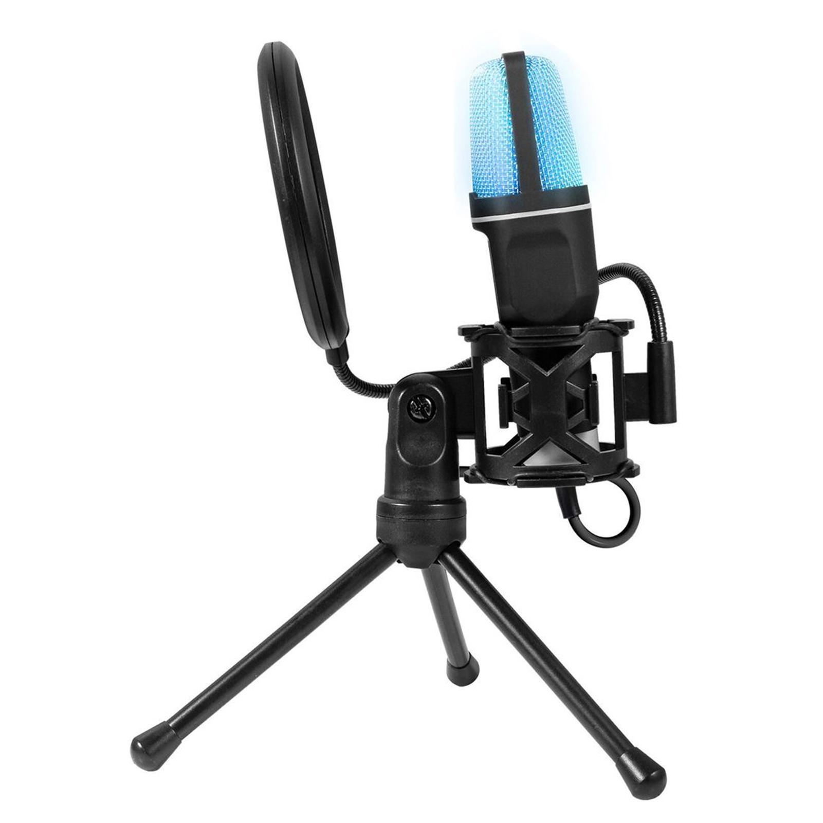 SF-666R Capacitor Microphone RGB Seven-color Light-emitting Microphone with Shock-resistant Stand USB Computer Games чорний
SF-666R Capacitor Microphone RGB Seven-color Light-emitting Microphone with Shock-resistant Stand USB Computer Games чорний