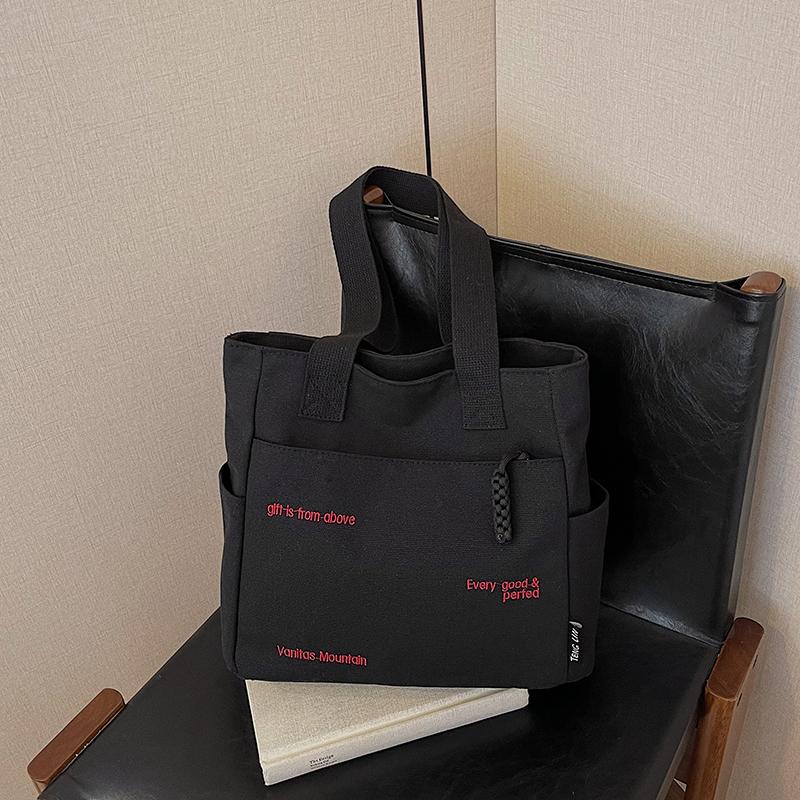 Commuting large capacity single shoulder canvas bag, women s Korean versi versatile hand-held tote bag чёрный
Commuting large capacity single shoulder canvas bag, women s Korean versi versatile hand-held tote bag чёрный